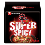 Greitai paruošiami makaronai Super Spicy NONGSHIM, 5 pak., 600 g