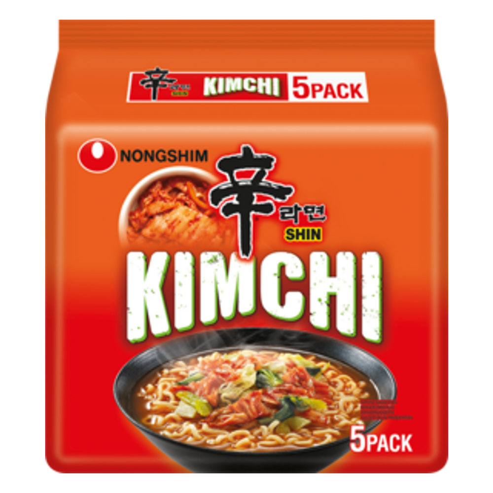 Instant Noodles with REAL Kimchi NONGSHIM, 5 pack, 600 g