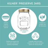 KILNER konservavimo stiklainiai (0,5 arba 1 litro)