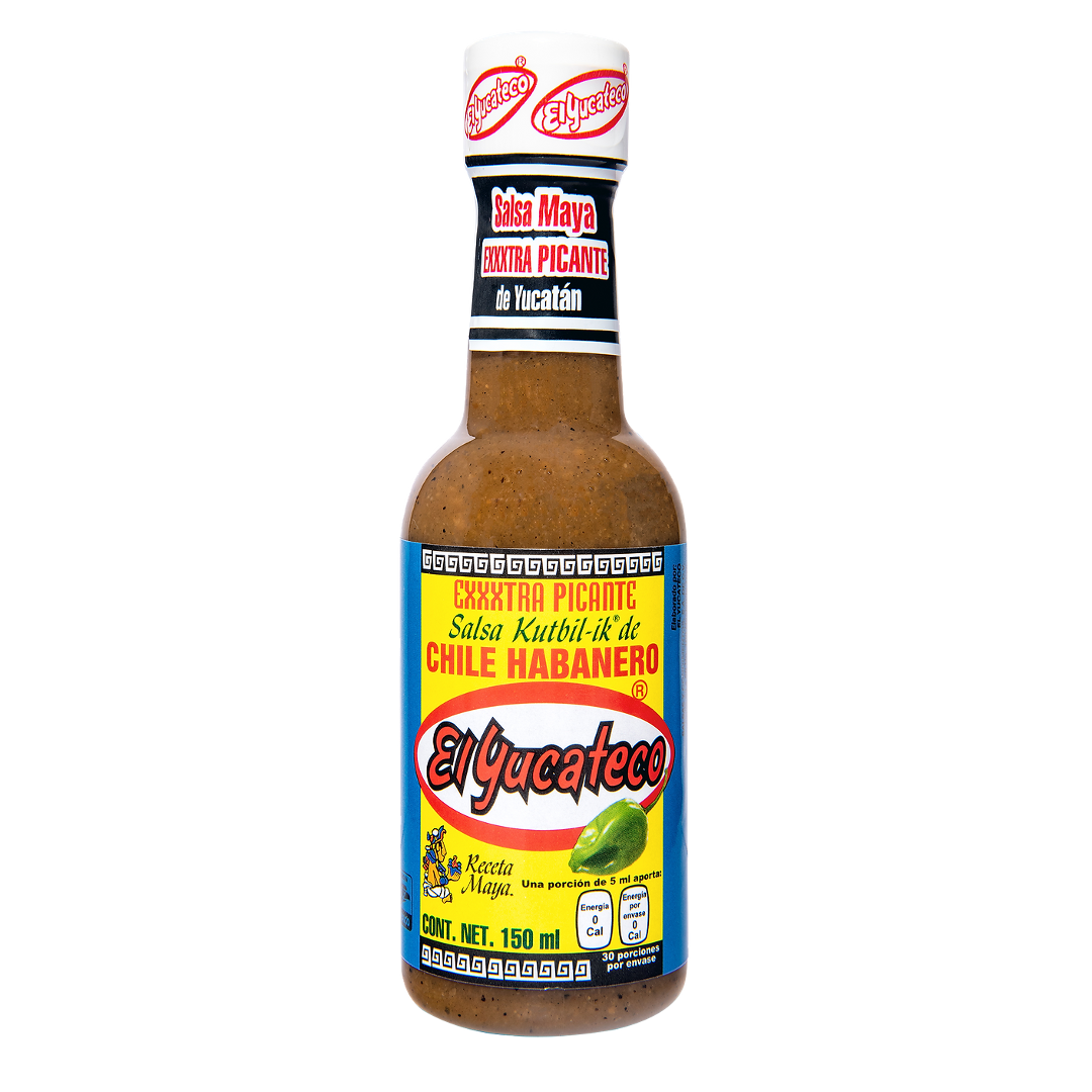 Kutbil-Ik habanera sauce EXXXTRA PICANTE! EL YUCATECO, 120 ml