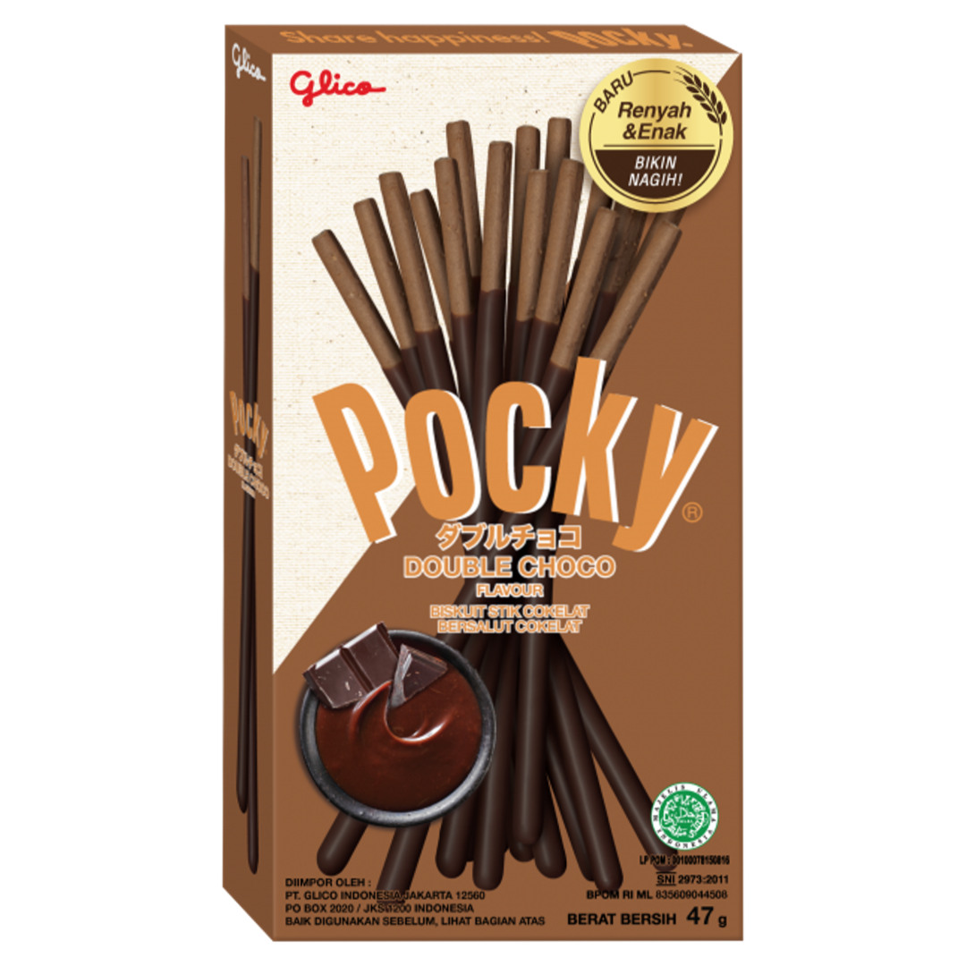 Pocky Double Choco GLICO, 47 g