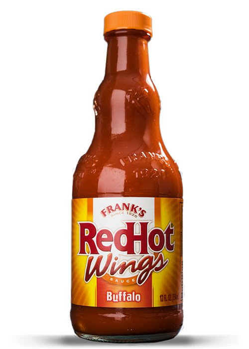 Padažas Red Hot Wings FRANK'S (In Glass), 345 ml