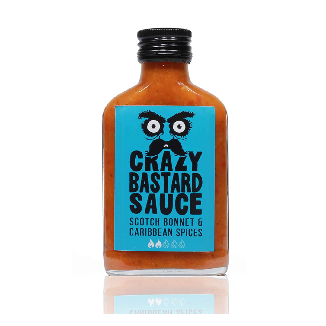 Scotch Bonnet & Caribbean Spices Hot Sauce CRAZY BASTARD, 100 ml