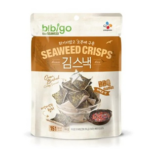 Seaweed Rice Crisps (BBQ flavour) BIBIGO, 20g