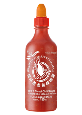 Sriracha švelni ir saldi FLYING GOOSE, 455 ml