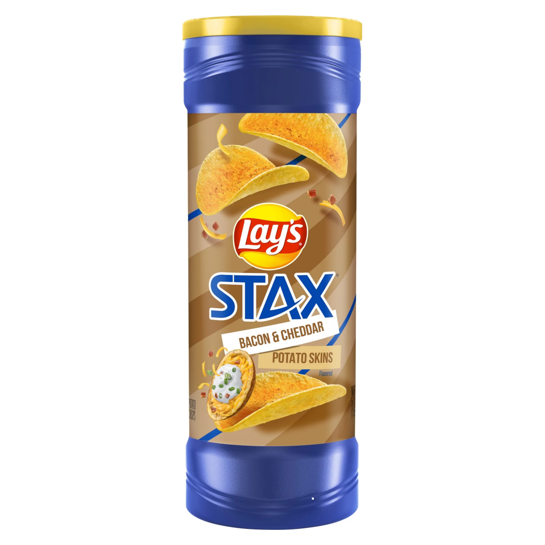 Stax Chips Buffalo Bacon &amp; Cheddar skonio LAYS, 156 g