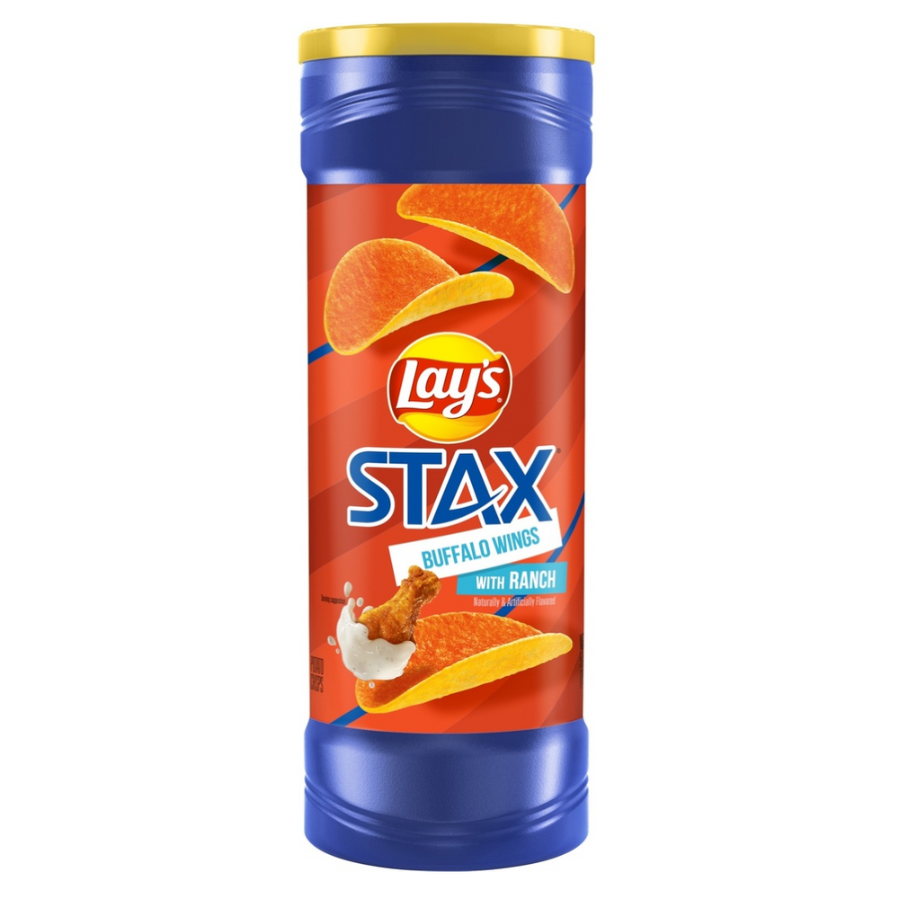 Stax Chips Buffalo Wings with Ranch flavour LAYS, 156 g