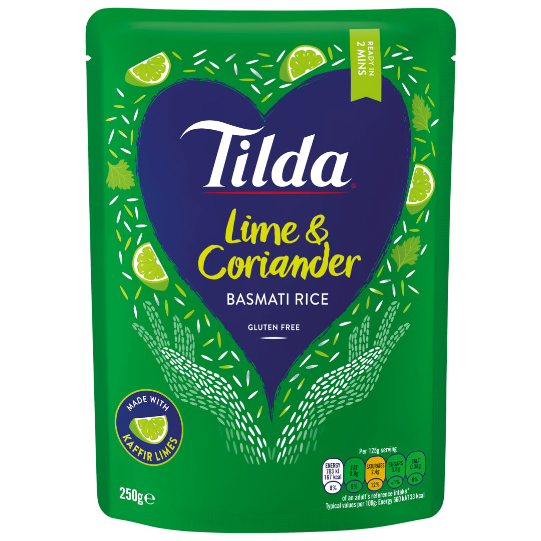 Garinti basmati ryžiai su laimais ir kalendra TILDA, 250 g