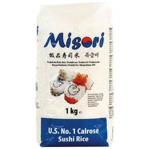 Aukščiausios kokybės sušių ryžiai (Calrose) MISORI, 1 kg
