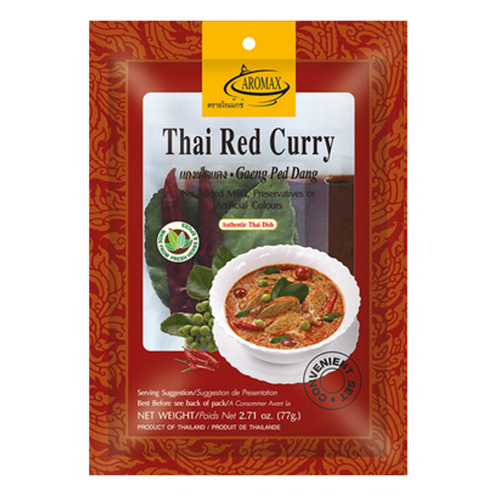 Thai Red Curry Set (with dried spices!) AROMAX,  77 g