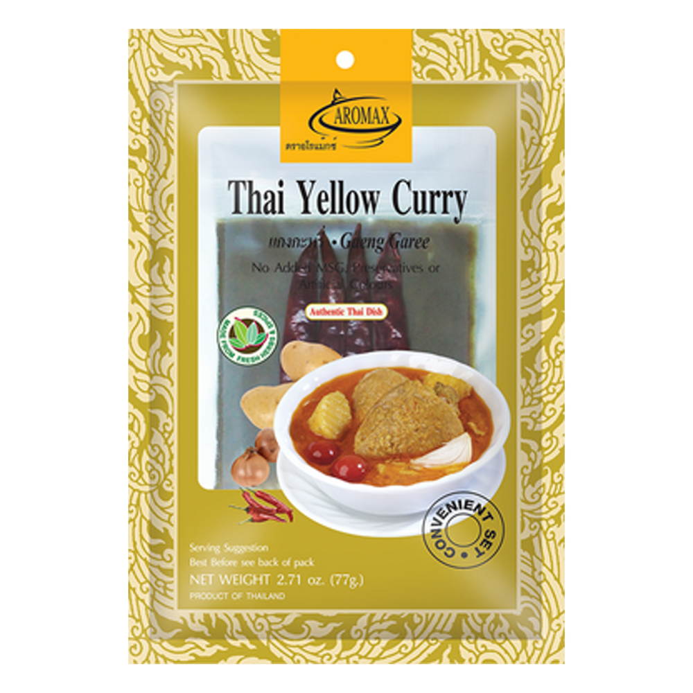 Thai Yellow Curry Set (with dried chilli!) AROMAX, 77 g
