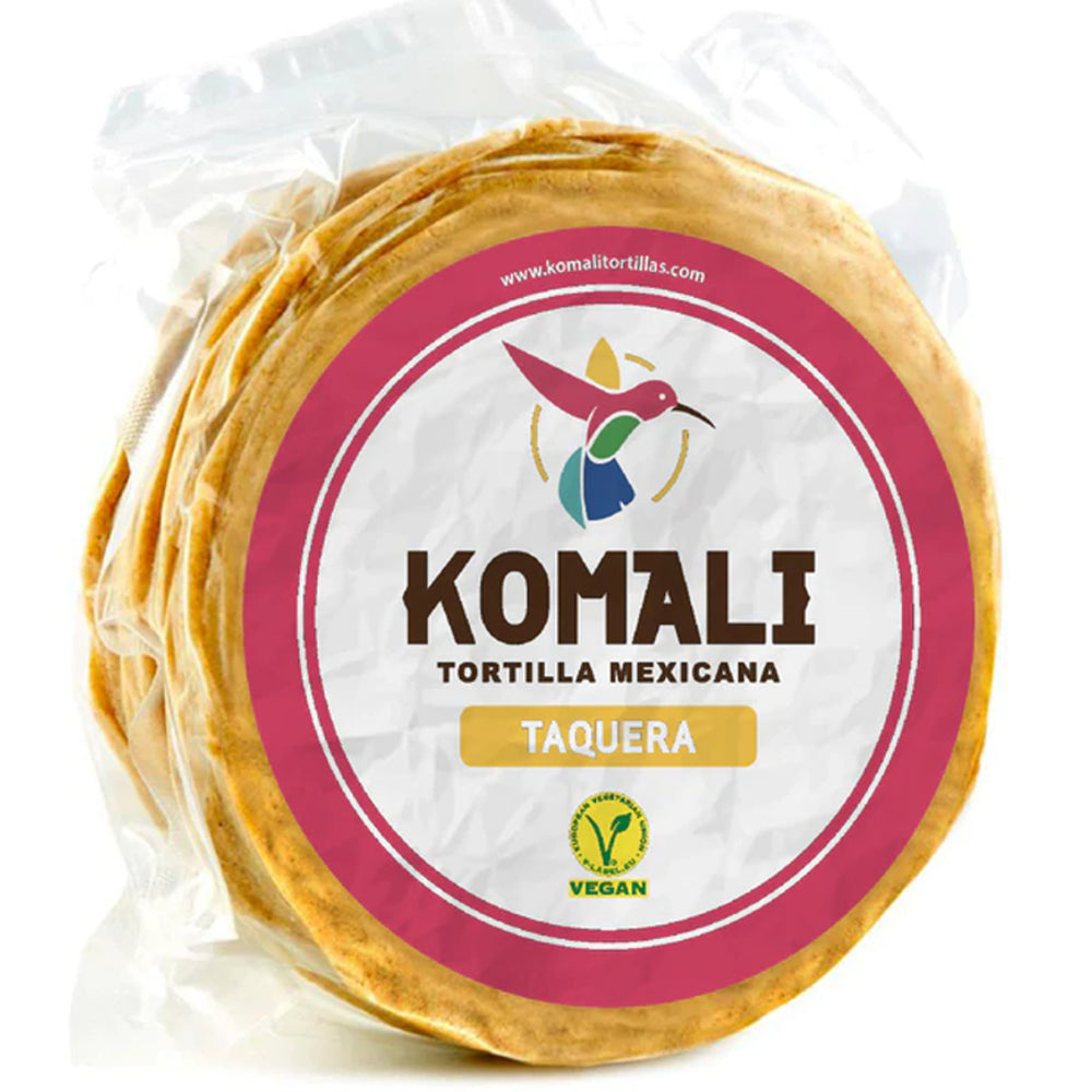 Tortilijos skirtos gaminti takos (TAQUERA) KOMALI (26 - 27 vnt), 500 g 12 cm