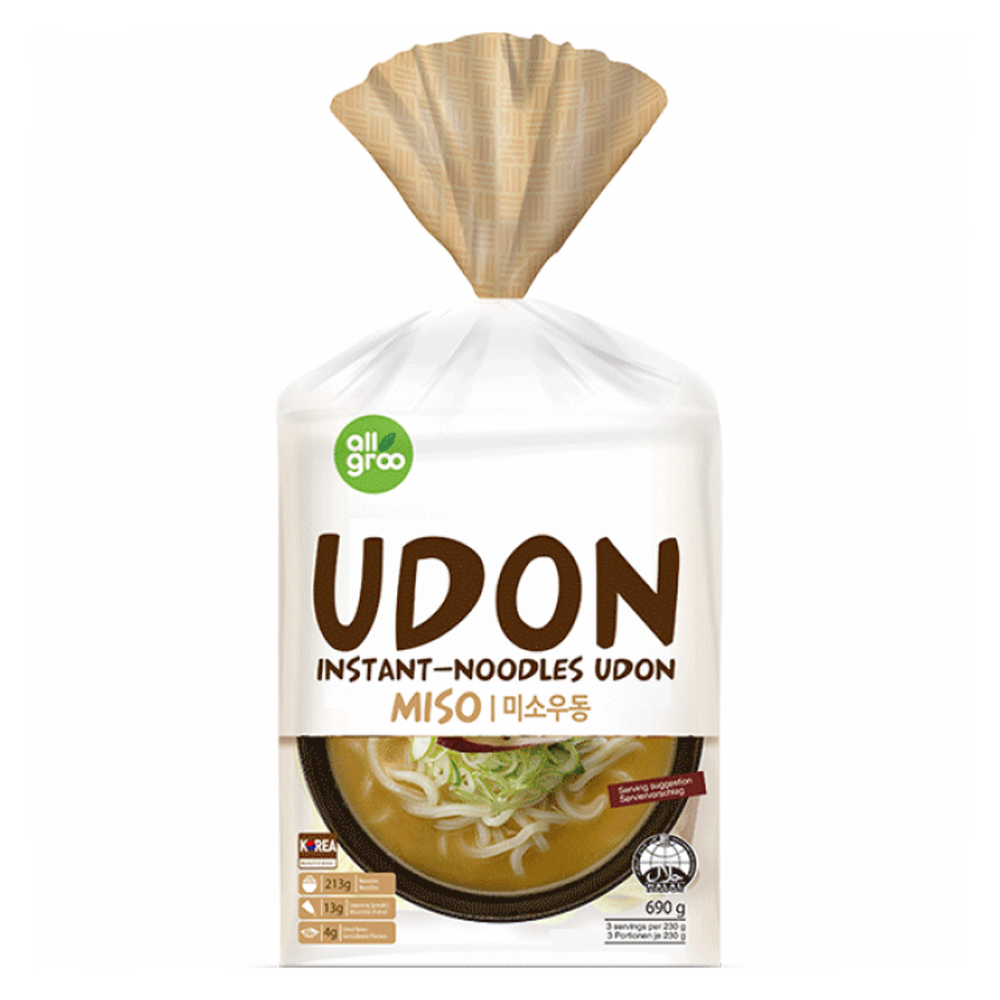 Udon makaronai miso skonio, 3 porcijos ALLGROO, 690 g