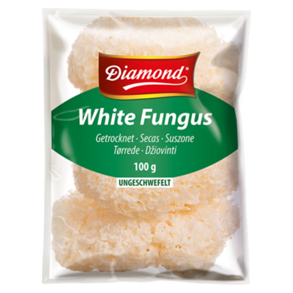
                
                    Load image into Gallery viewer, White Fungus (dried mushrooms) DIAMOND, 100 g
                
            