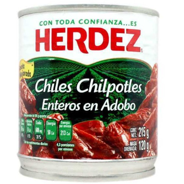 Chipotle Pepper In Adobo Sauce HERDEZ, 198 g